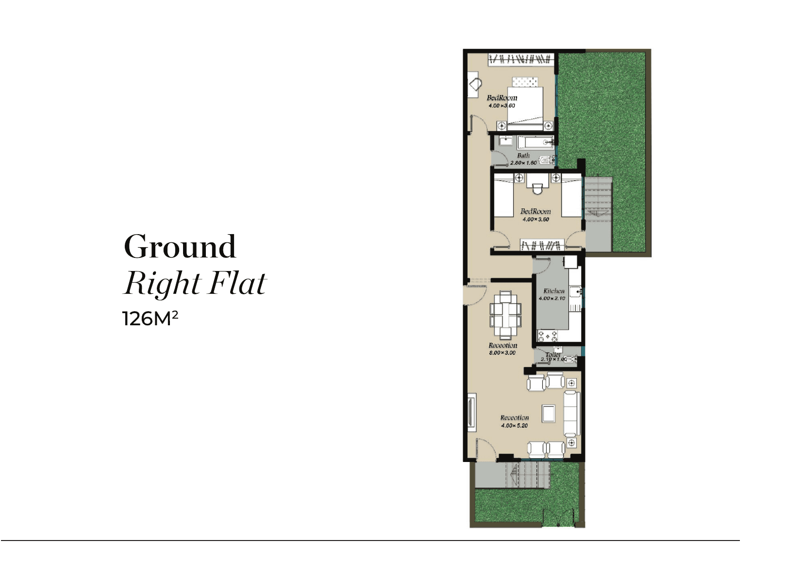 A50 Ground Right Flat