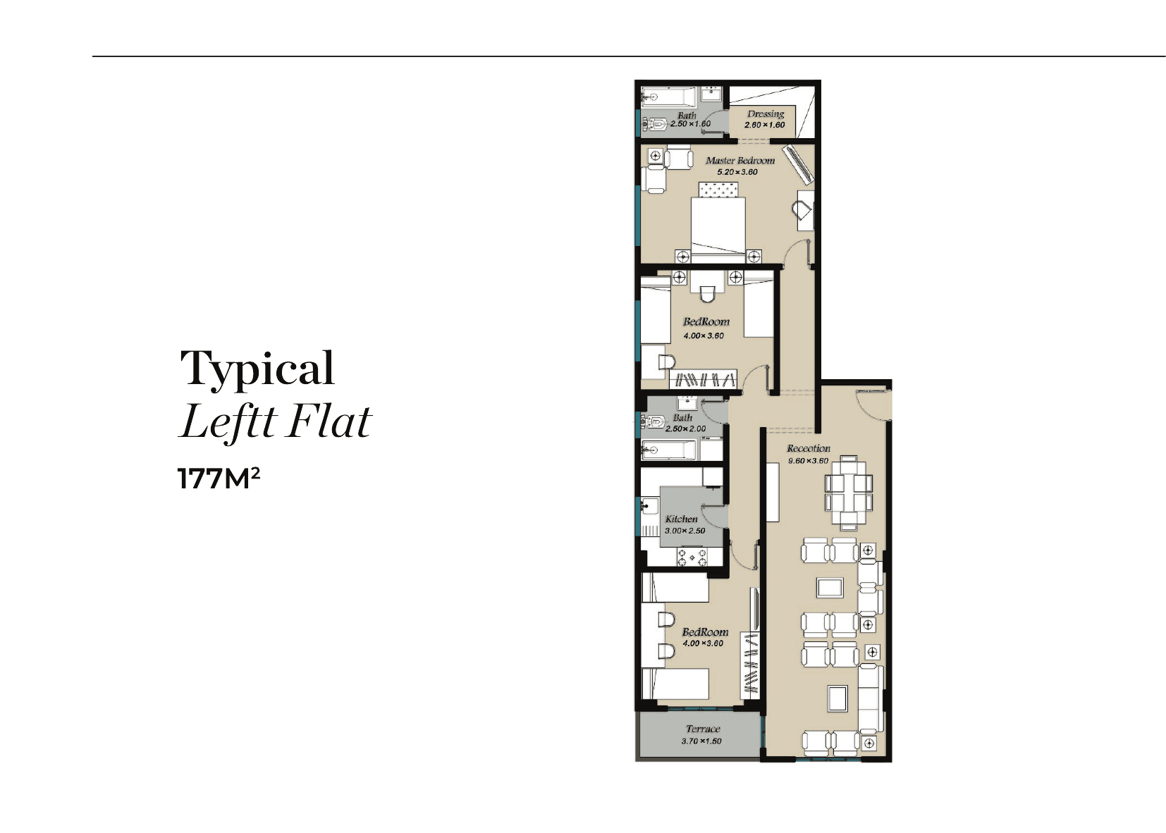 A50 Typical Left Flat